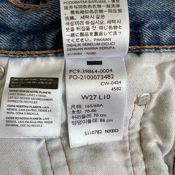 EUC Levi's 405 Blue Denim Men Shorts sz 27 Nice Leather Label No Flaws - Picture 9 of 10